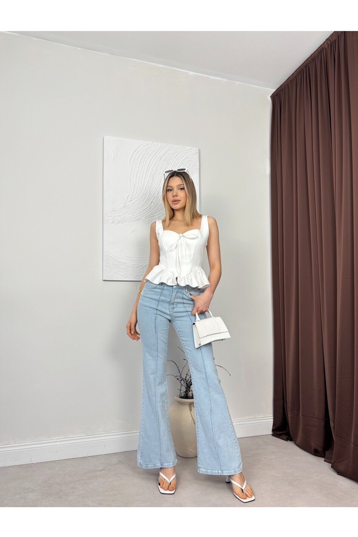 WHITE 20473 BLOUSE