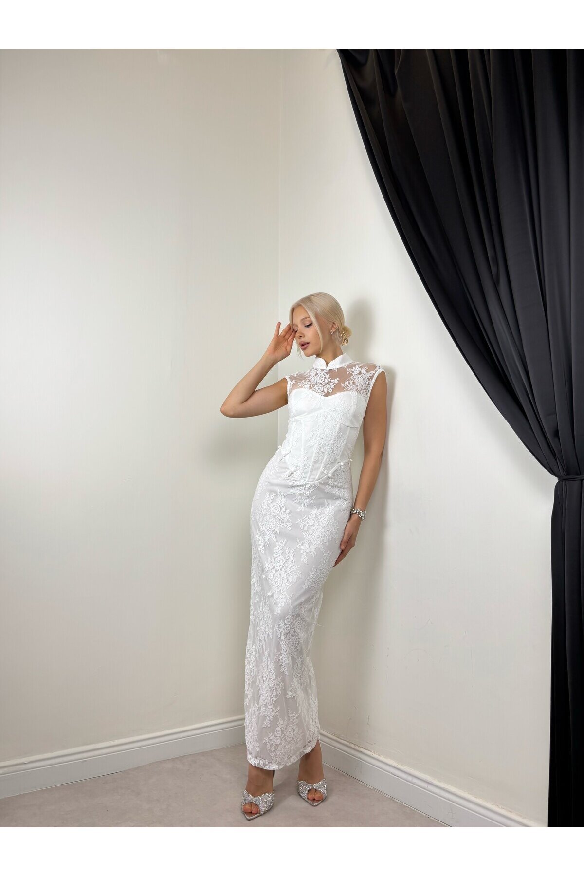 WHITE 20606 DRESS