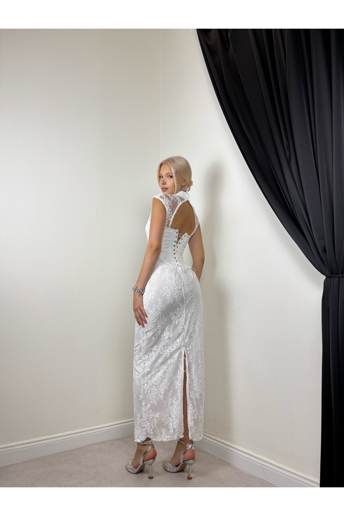 WHITE 20606 DRESS