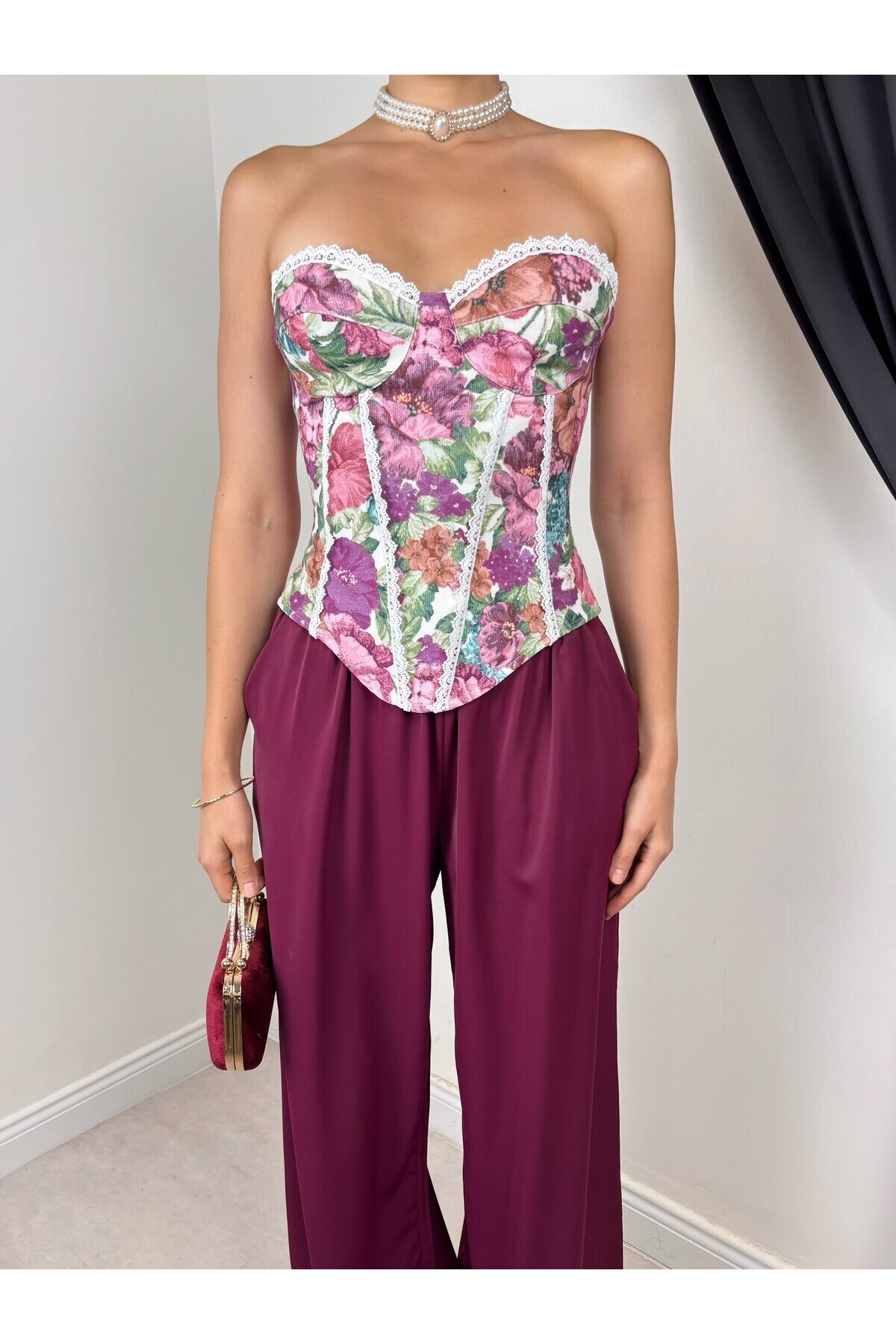 BORDO 20555 BLUZ