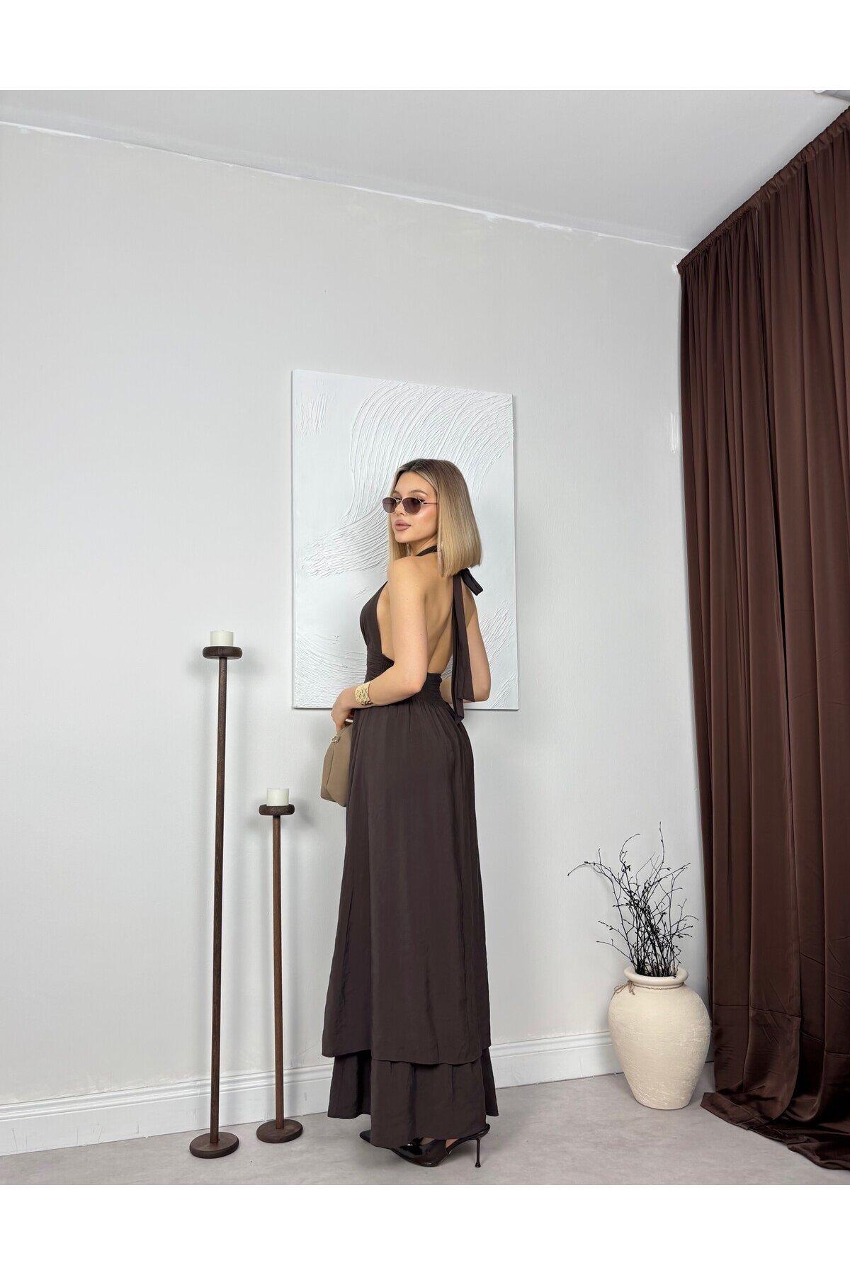 KAHVE 12013 ELBİSE