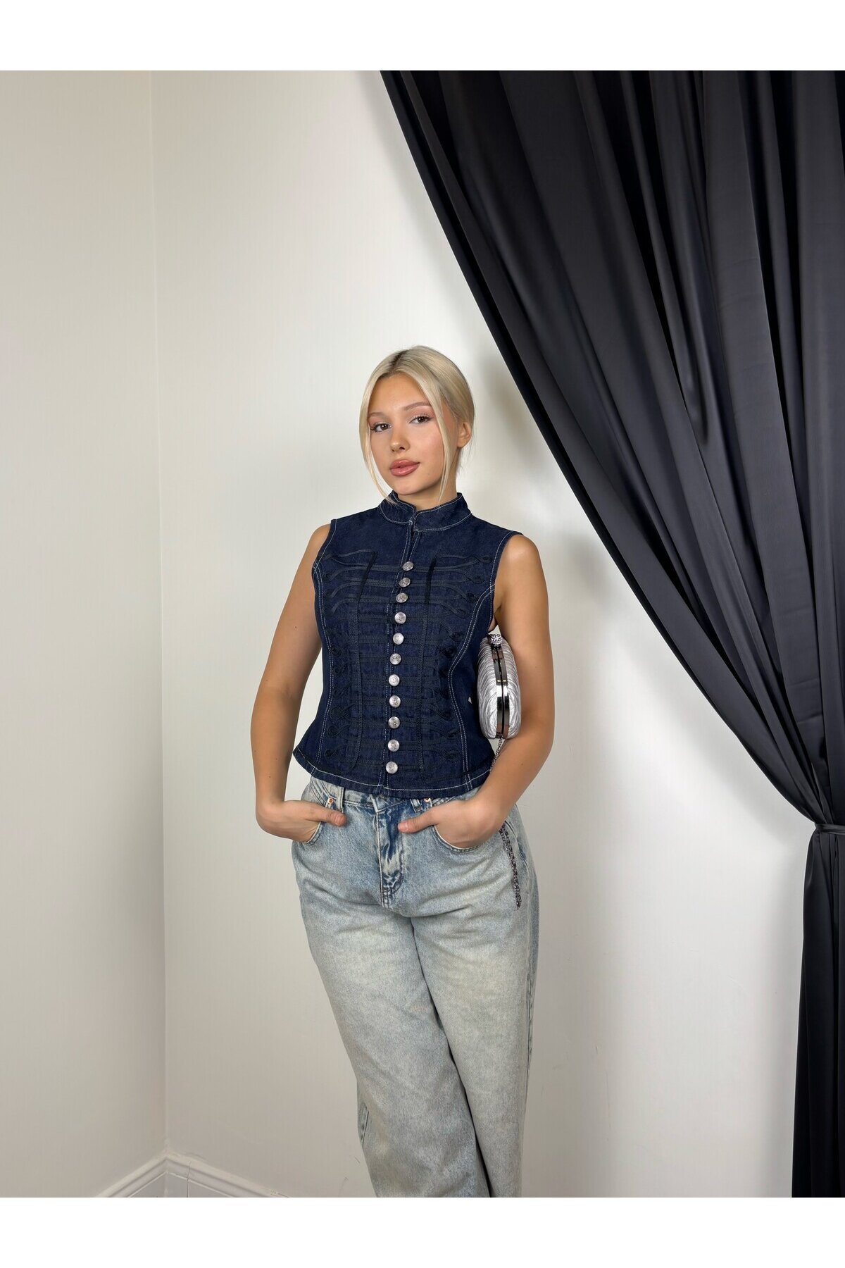 LACİVERT 30159 YELEK