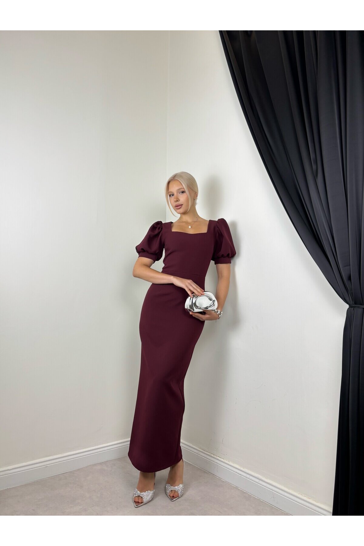 PLUM COLOR 20665 DRESS