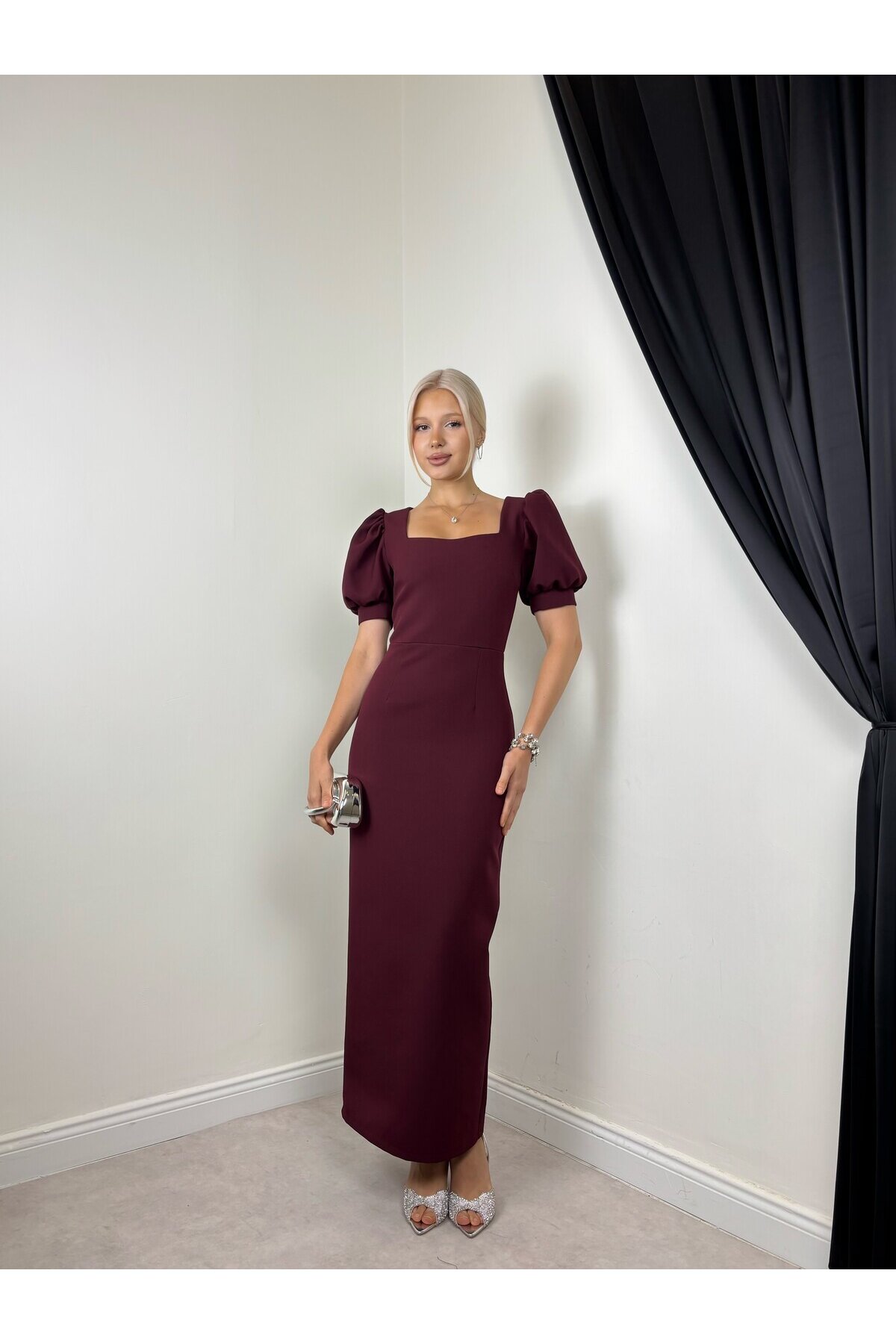 PLUM COLOR 20665 DRESS