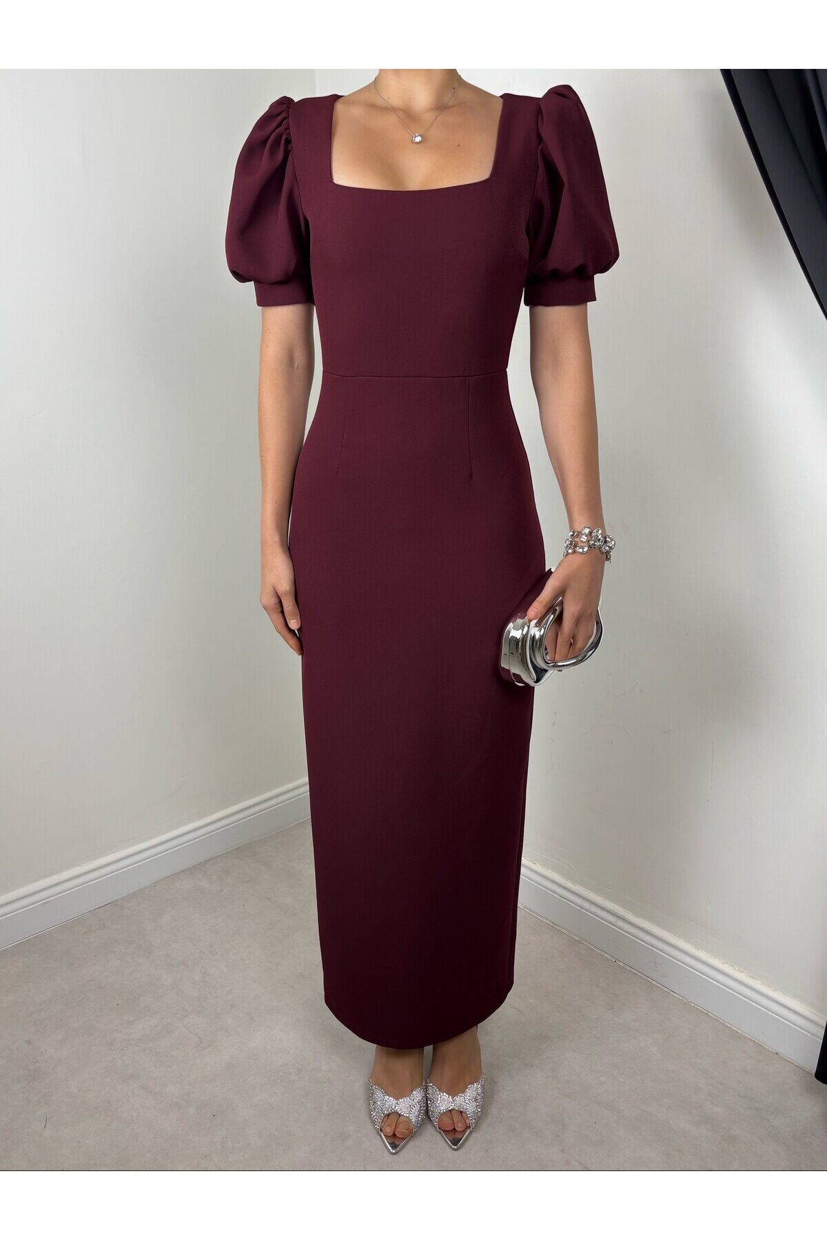 PLUM COLOR 20665 DRESS