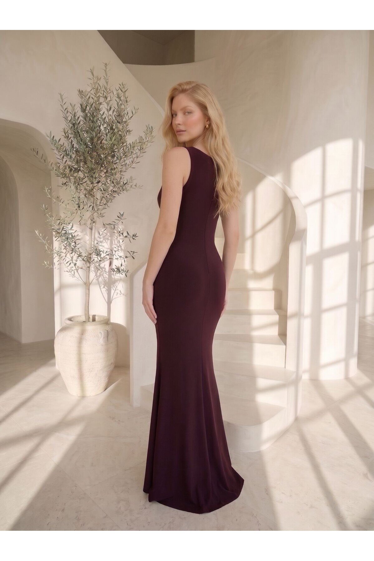 PLUM 20726 ASYMMETRICAL DRESS