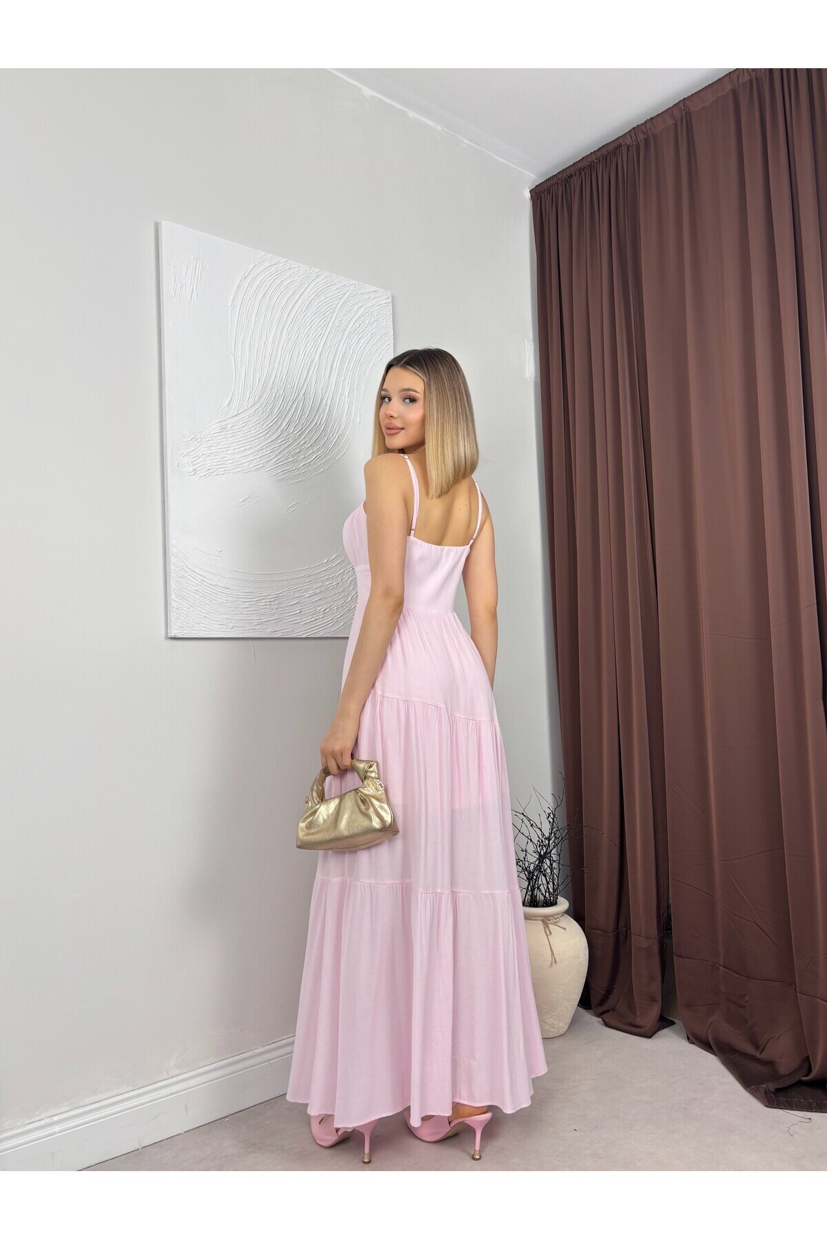 PEMBE 1148 ELBİSE