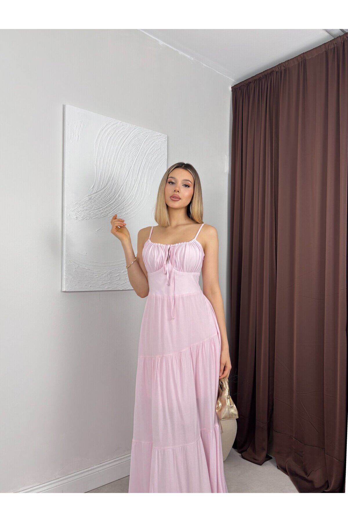 PEMBE 1148 ELBİSE