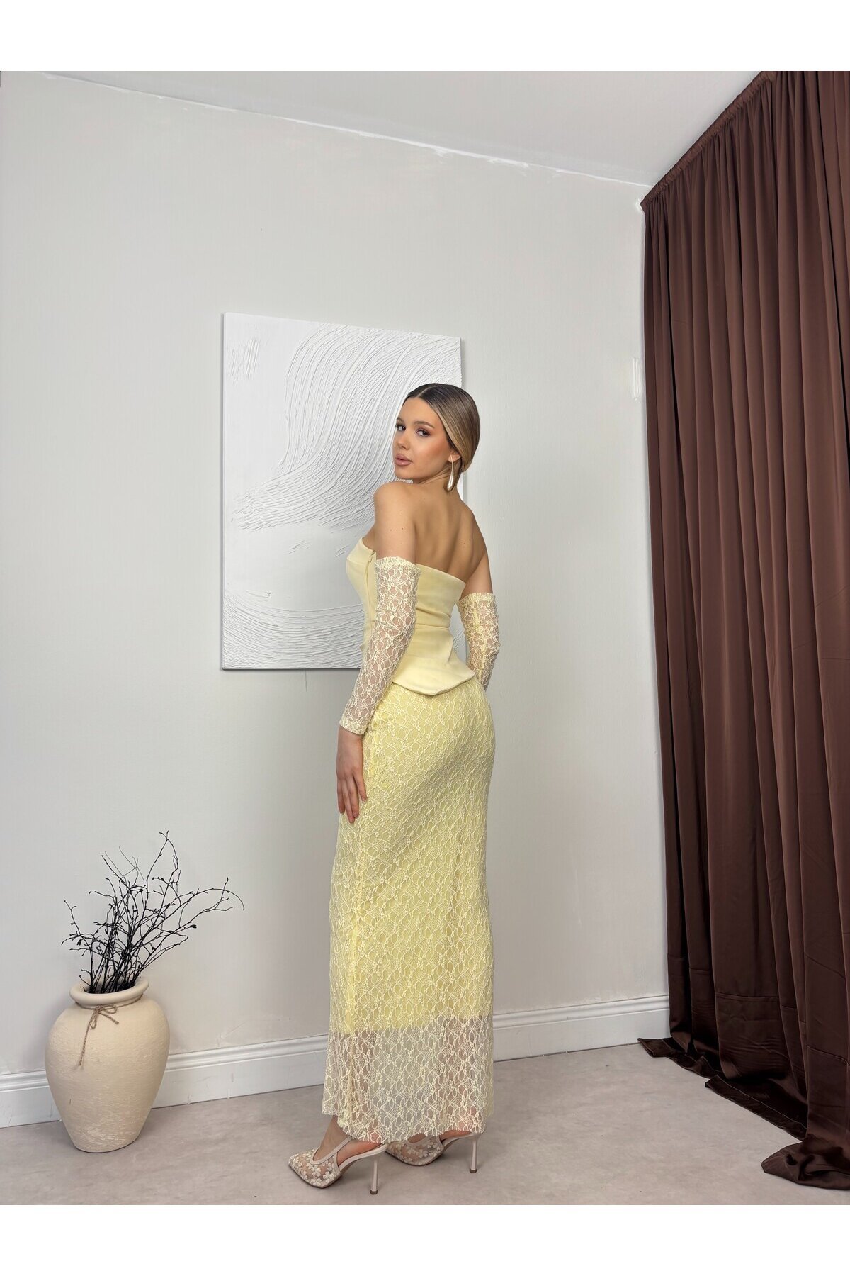 SARI 20195 ELBİSE