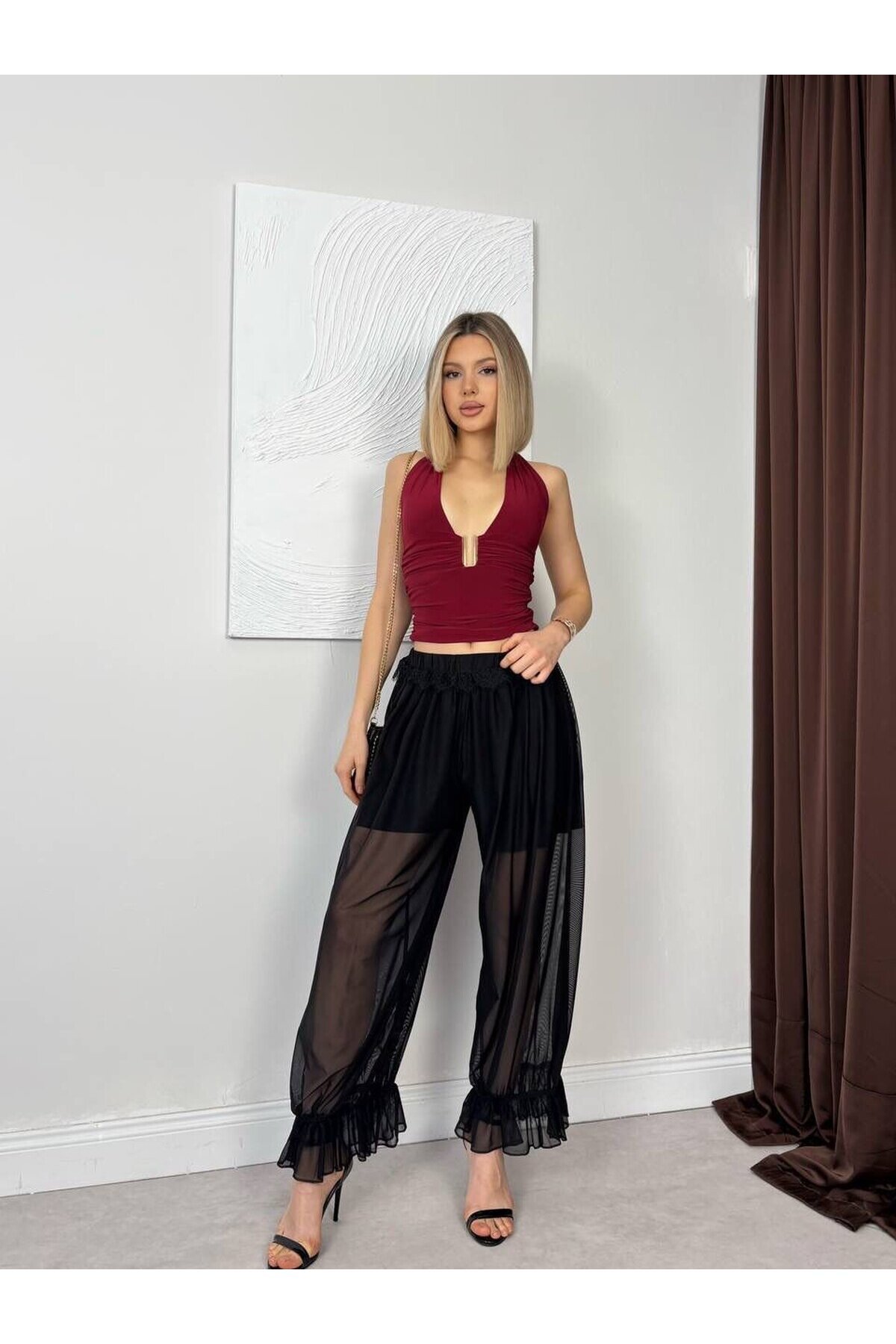 BLACK 20335 PANTS