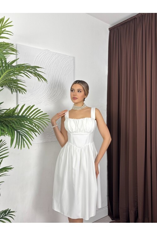 BEYAZ 1108 ELBİSE