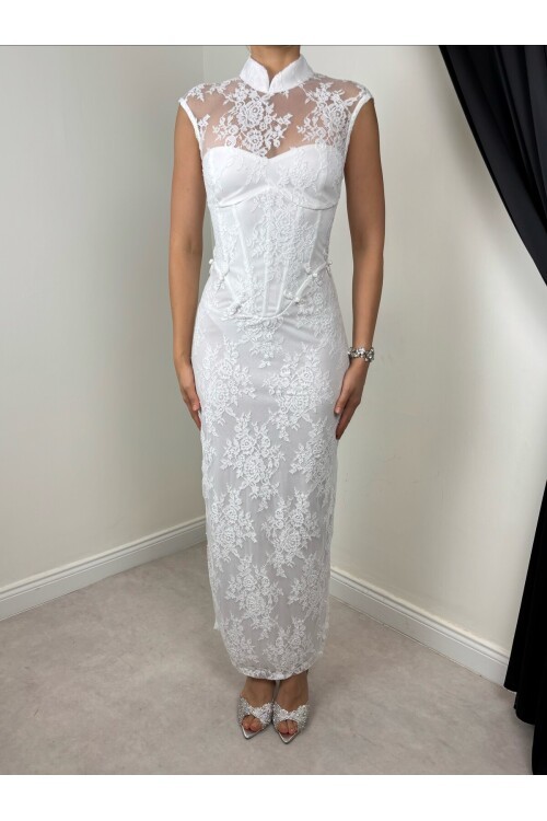 WHITE 20606 DRESS