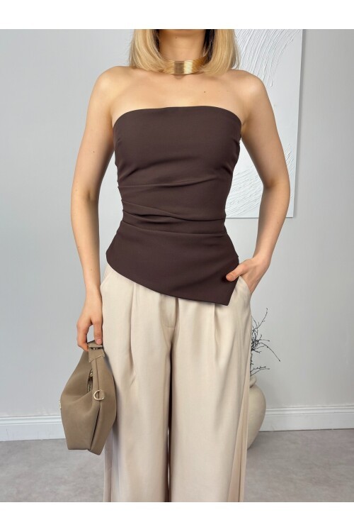 BROWN 20410 BLOUSE