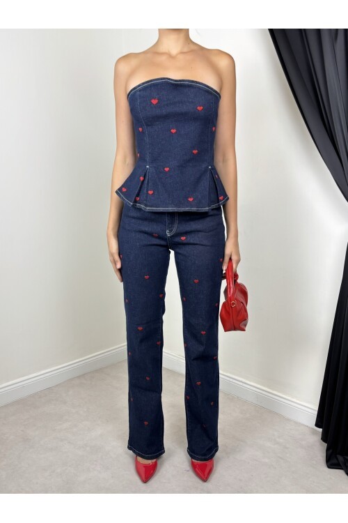 DARK BLUE 30176 DENIM SET