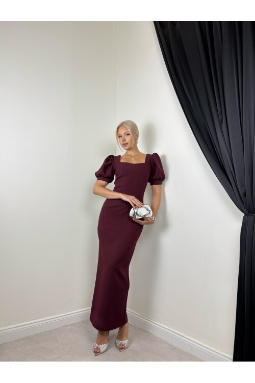 PLUM COLOR 20665 DRESS
