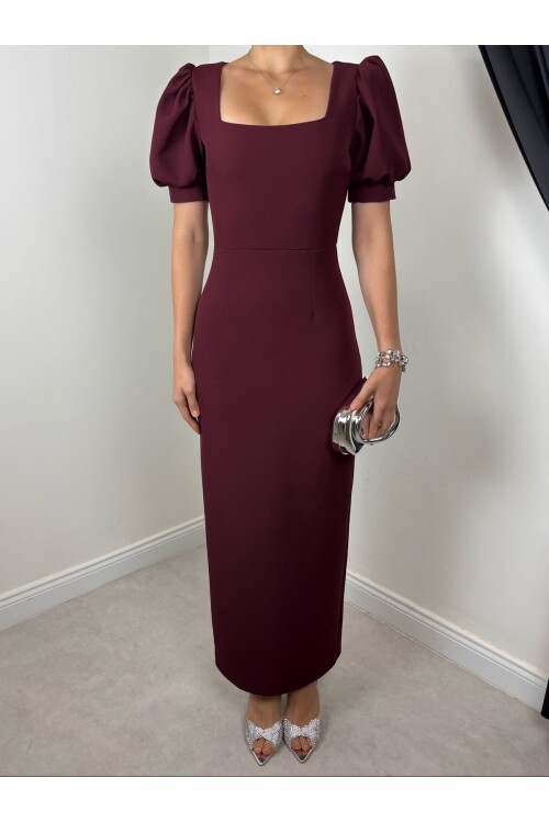 PLUM COLOR 20665 DRESS