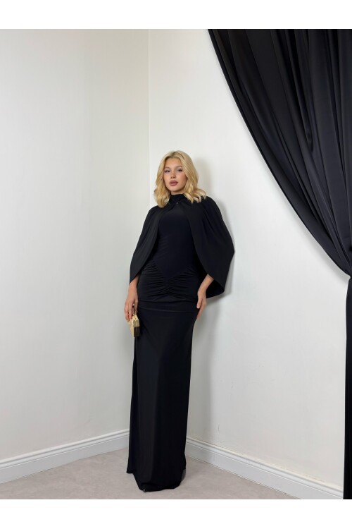 SIYAH 20631 ELBİSE