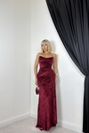 BORDO 20601 ELBİSE