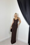 KAHVE 20658 ELBİSE