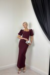 PLUM COLOR 20665 DRESS